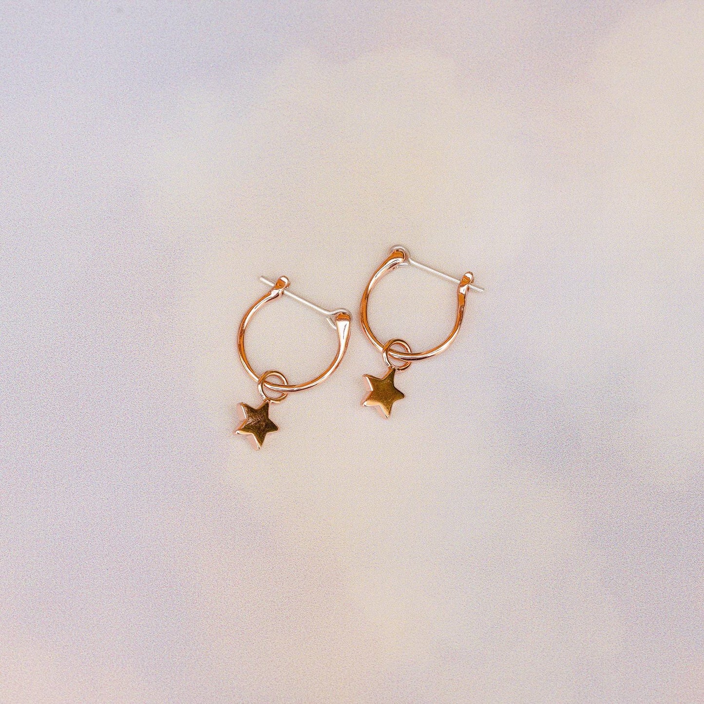 Star Hoop Earrings
