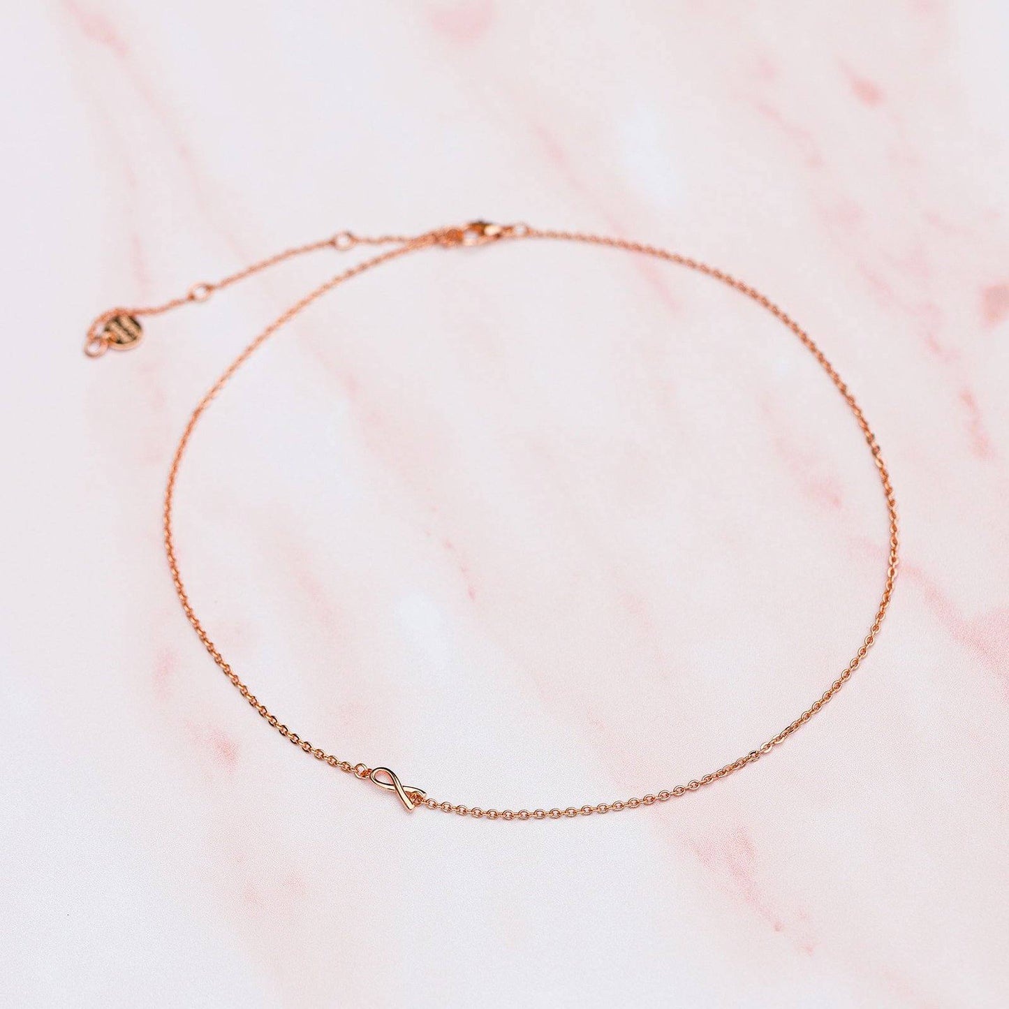 Breast Cancer Awareness Choker Necklace