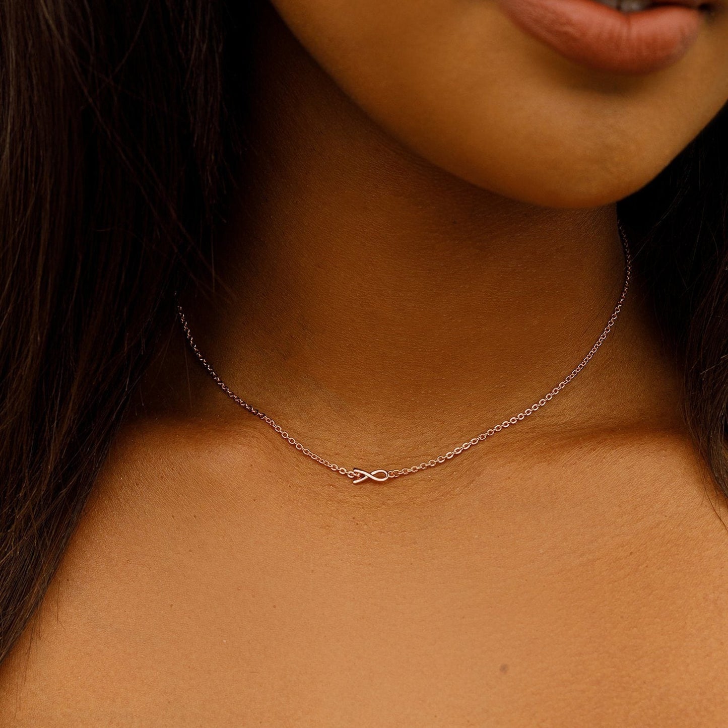 Breast Cancer Awareness Choker Necklace