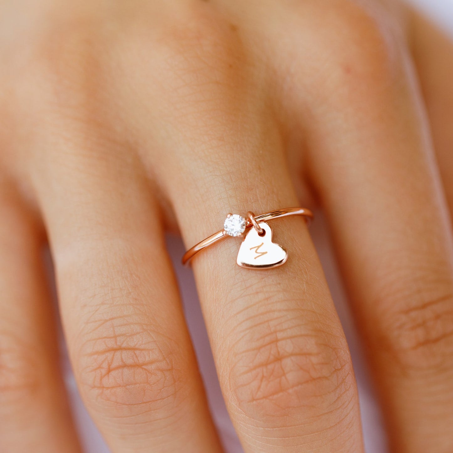 Engravable Heart Ring