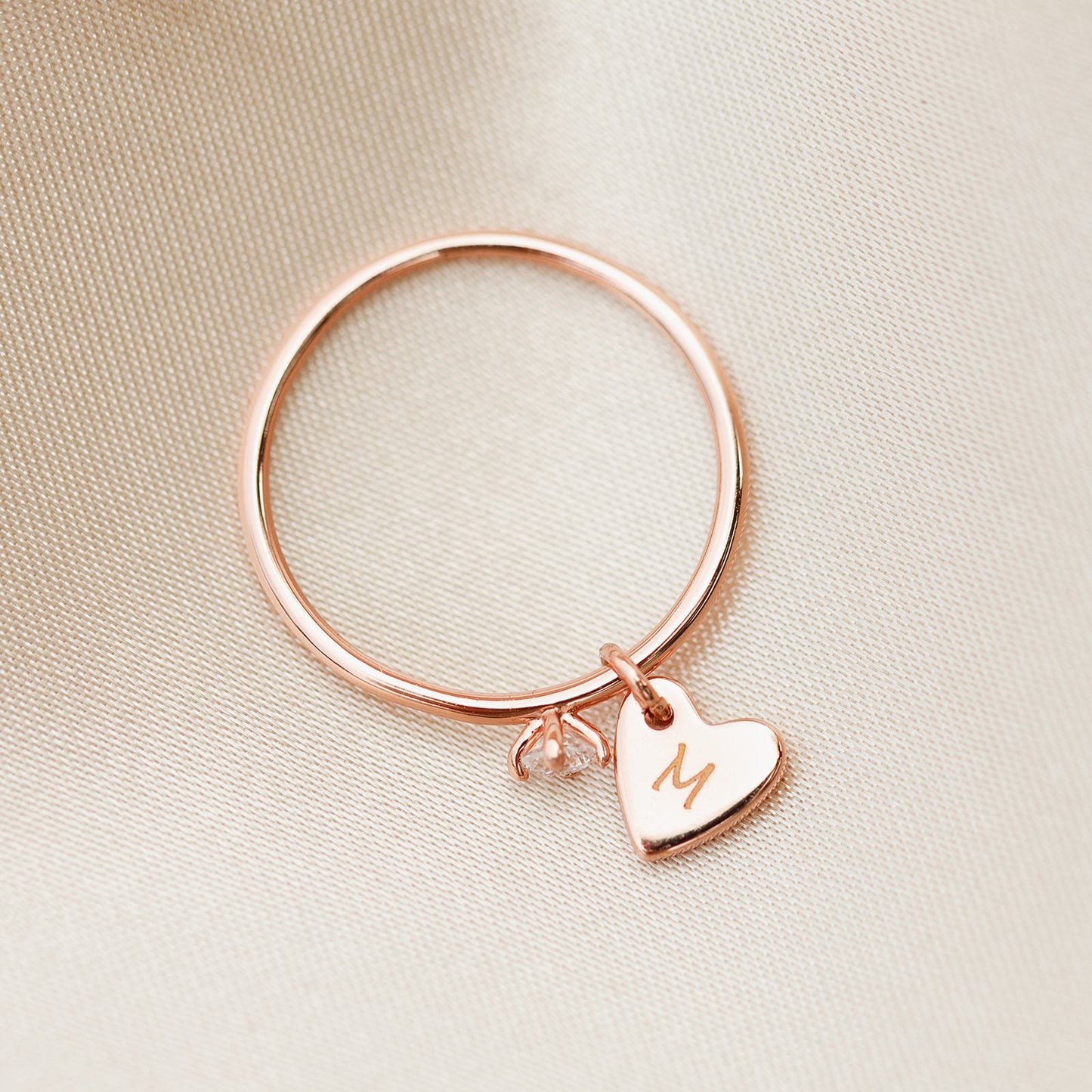 Engravable Heart Ring