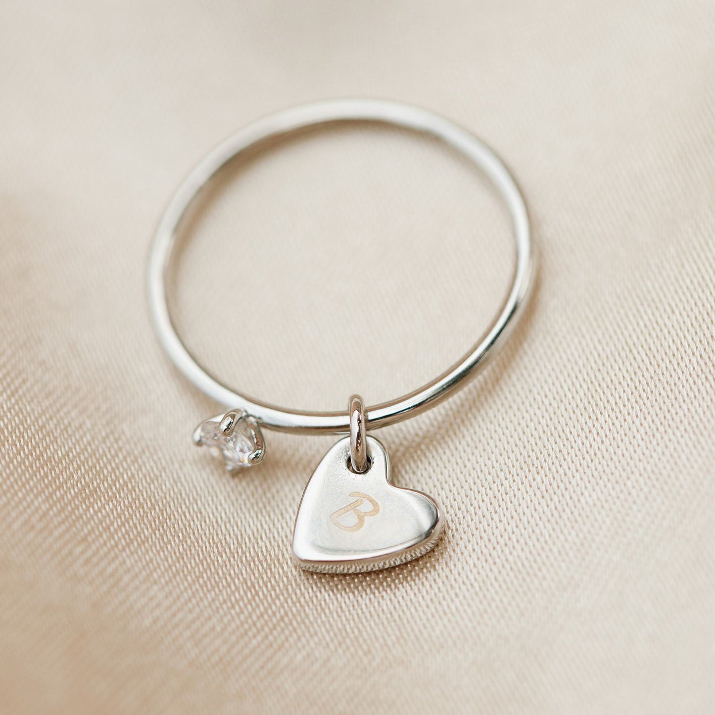 Engravable Heart Ring
