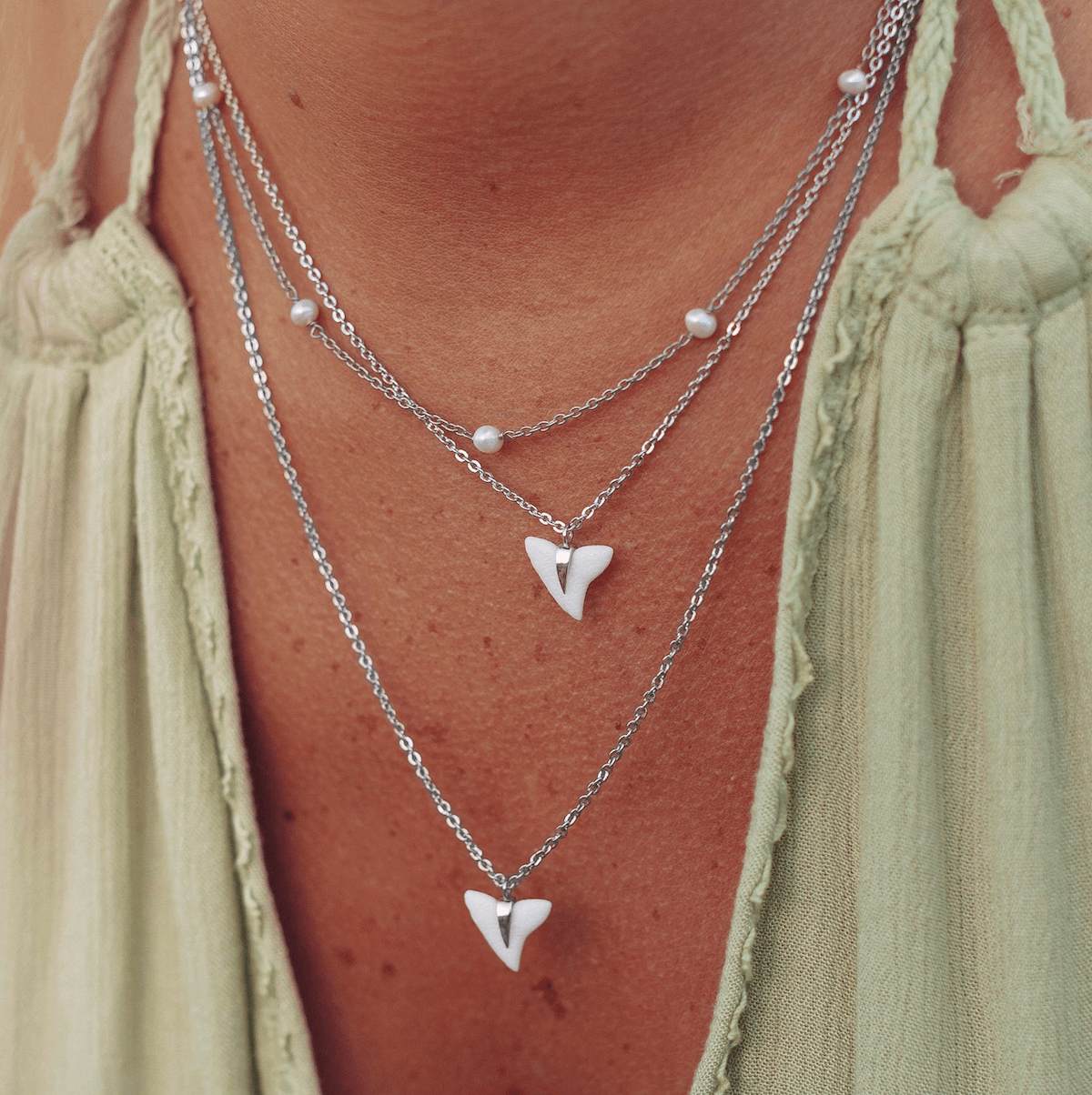 Shark Tooth Pendant Necklace