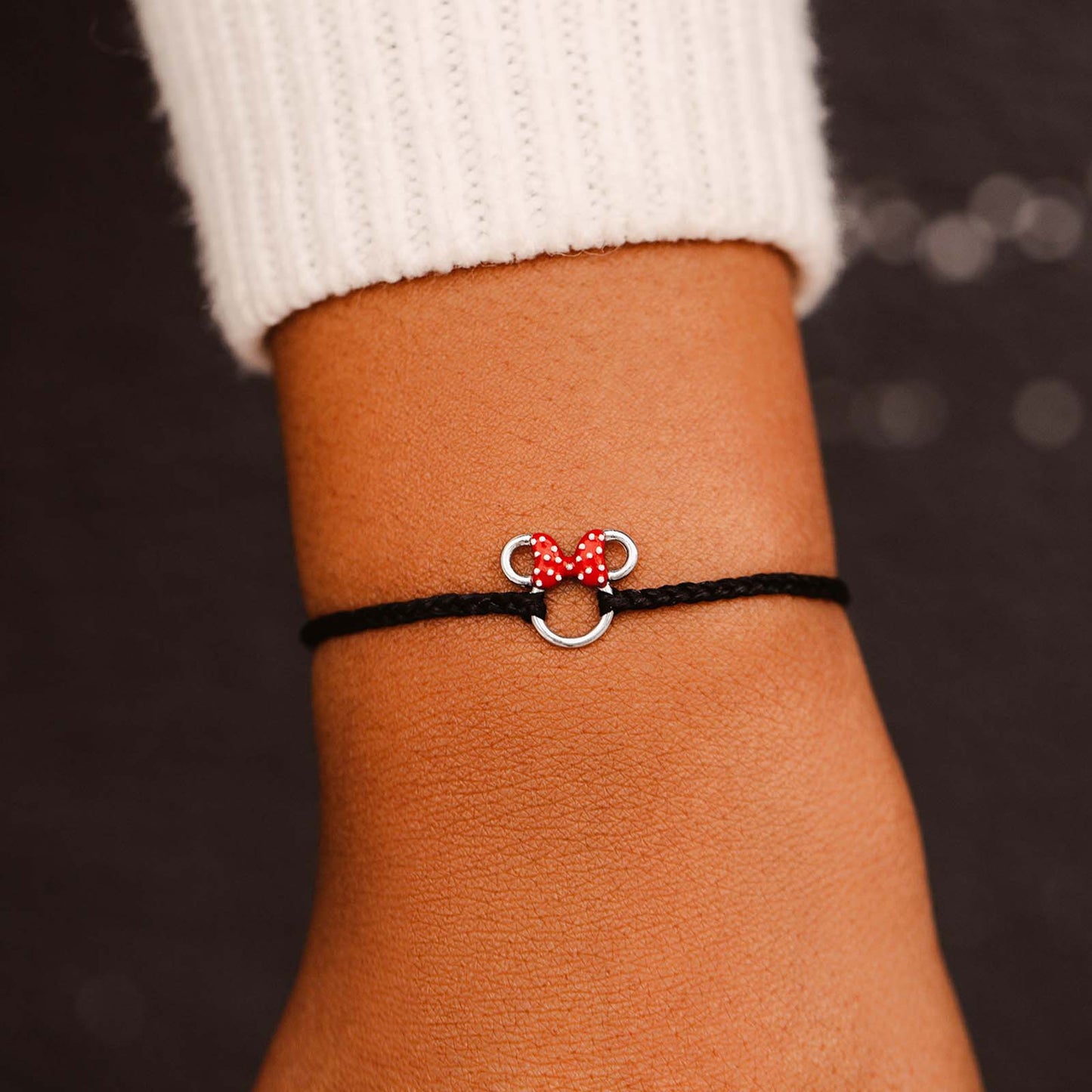 Disney Minnie Mouse Head Charm Bracelet