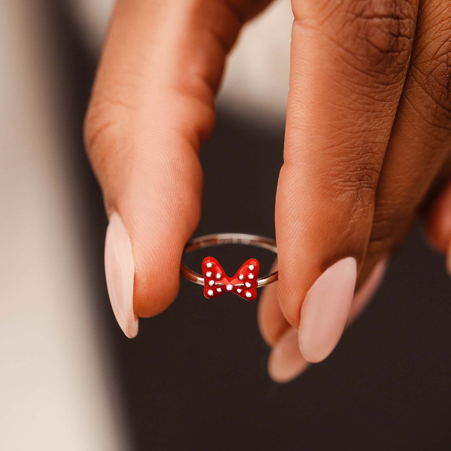 Disney Minnie Mouse Polka Dot Bow Ring