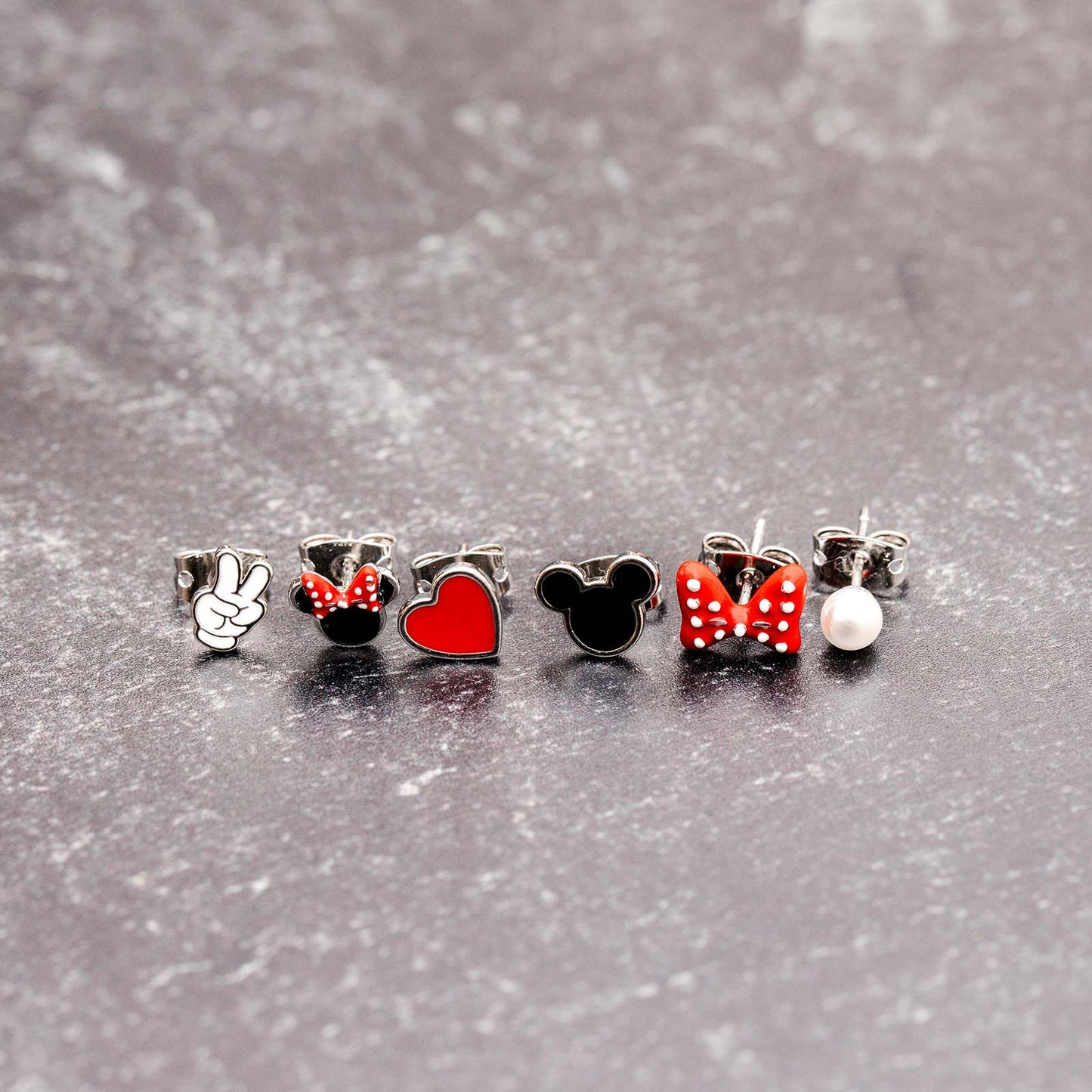 Disney Mickey Mouse & Disney Minnie Mouse Mix n Match Stud Earring Pack