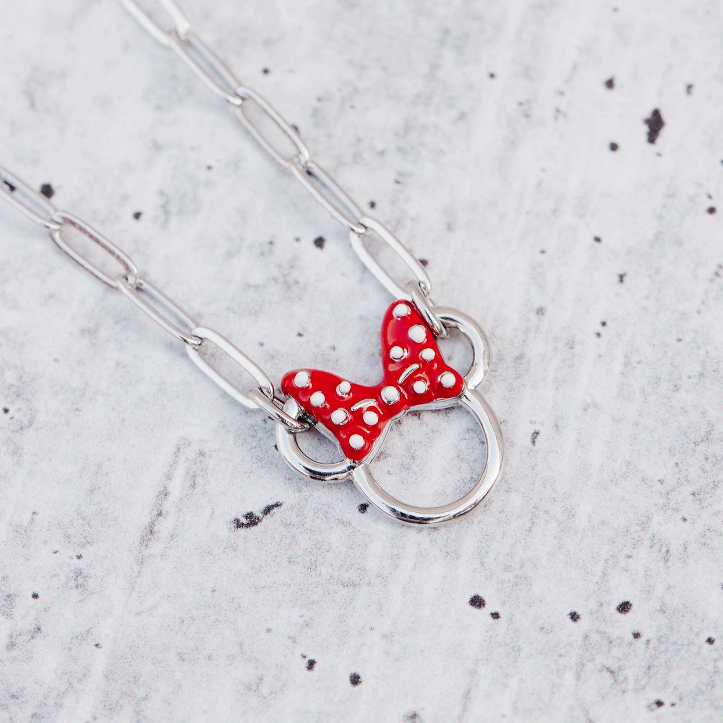 Disney Minnie Mouse Paperclip Chain Choker