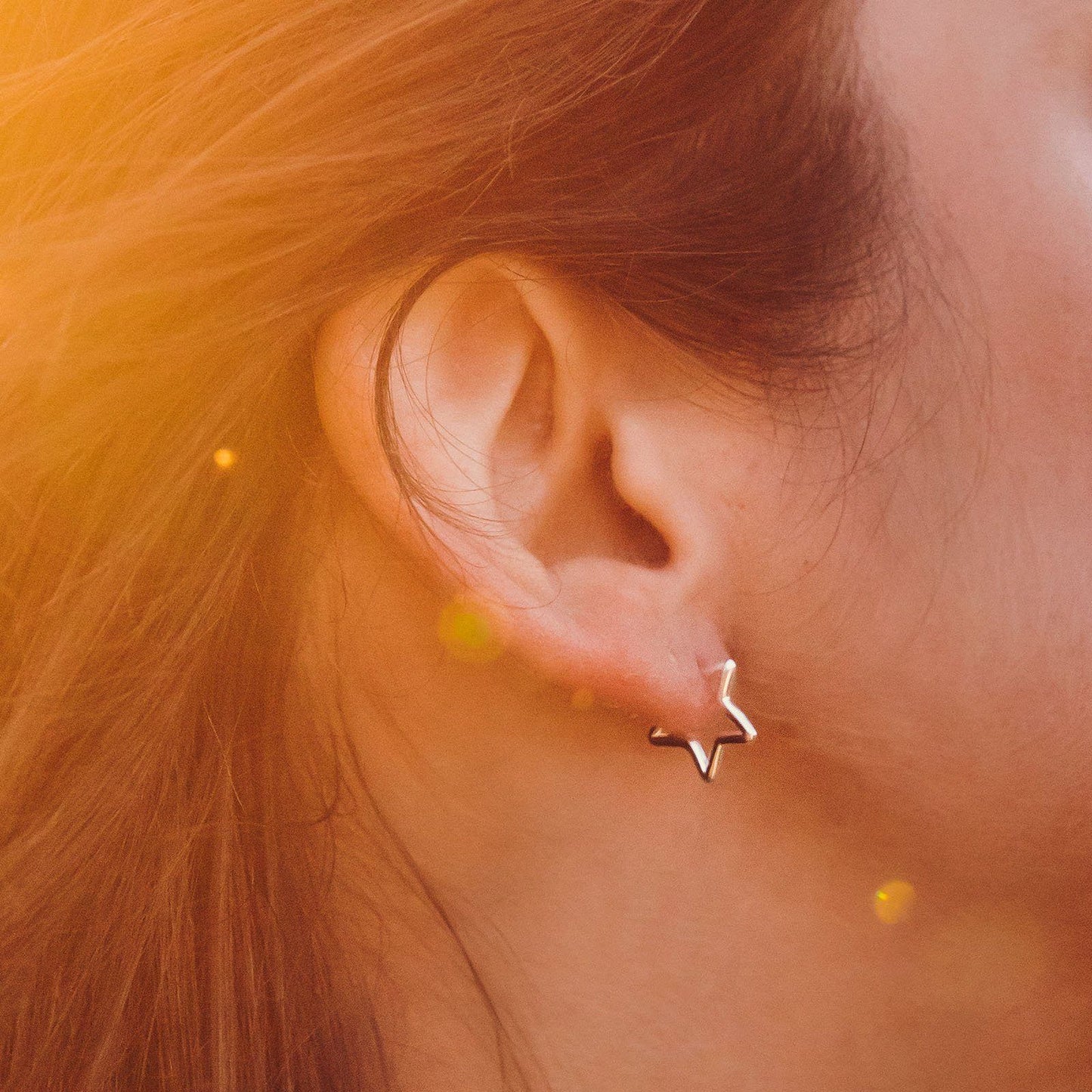 Seeing Stars Hoop Earrings
