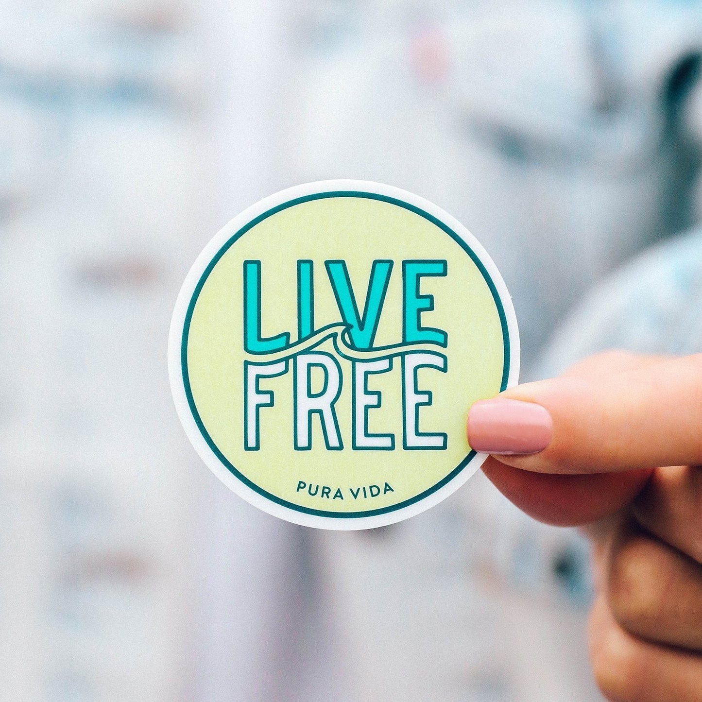Live Free Sticker