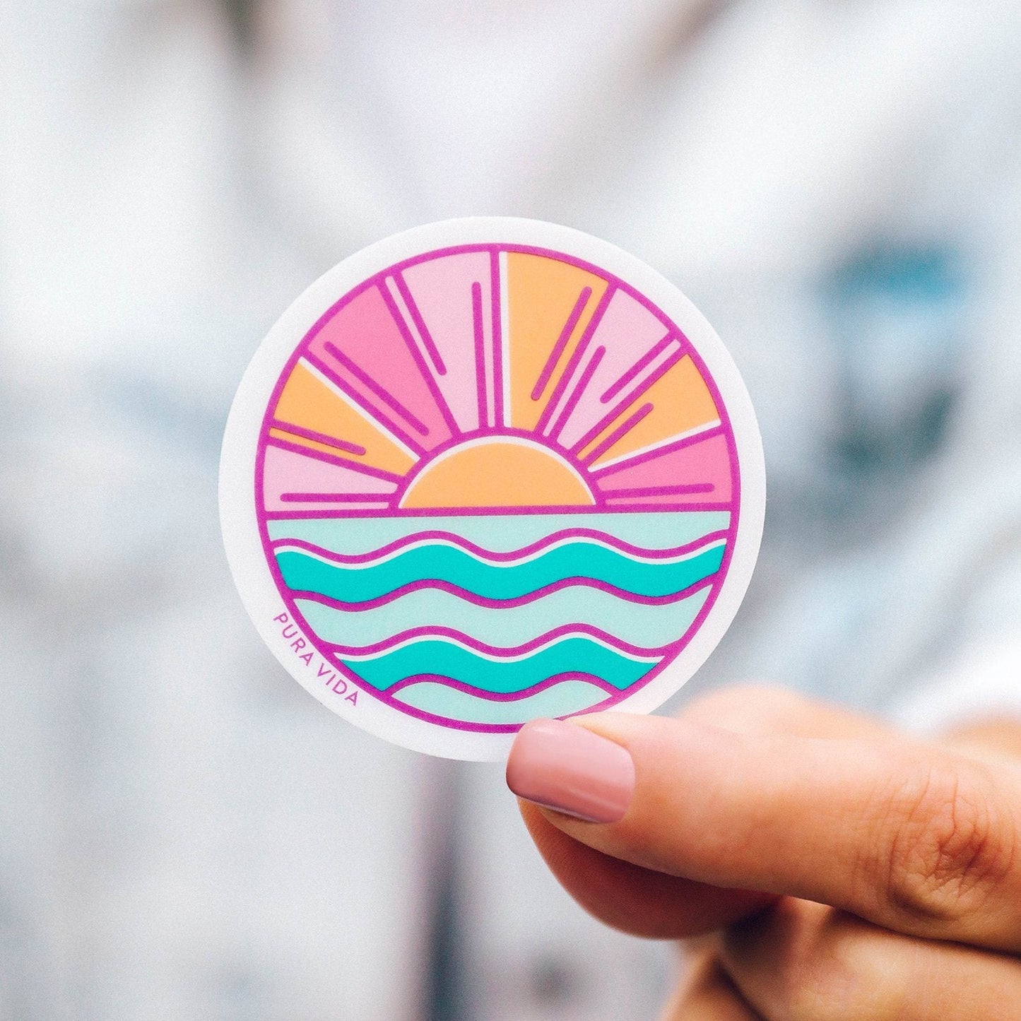 Tropical Sunset Sticker