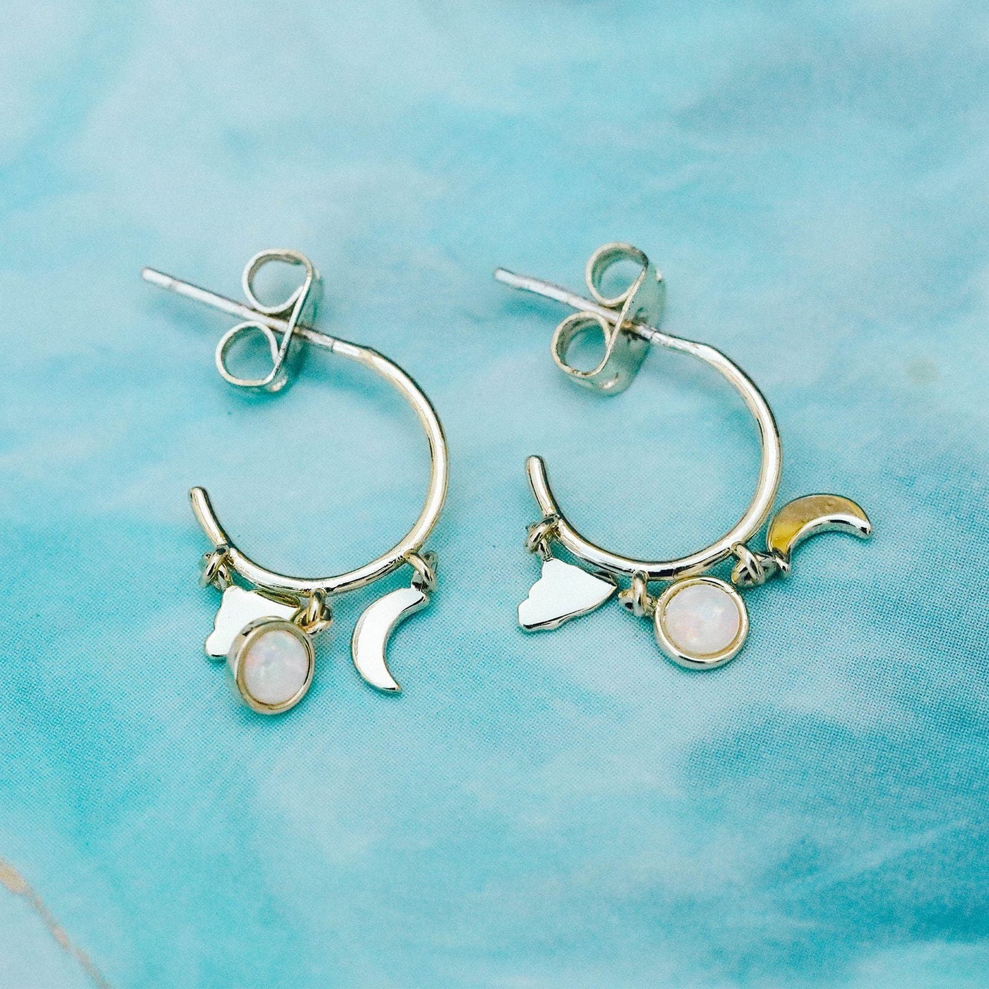 Disney Jasmine Charms Hoop Earrings