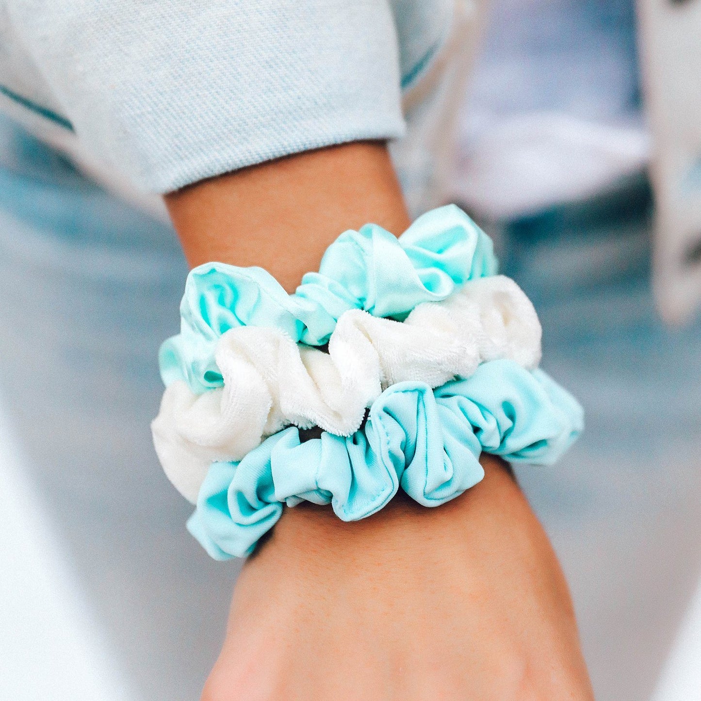 Wave Scrunchies (Set of 3)