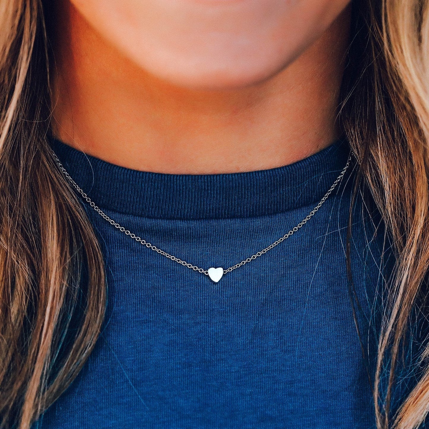 Floating Heart Choker