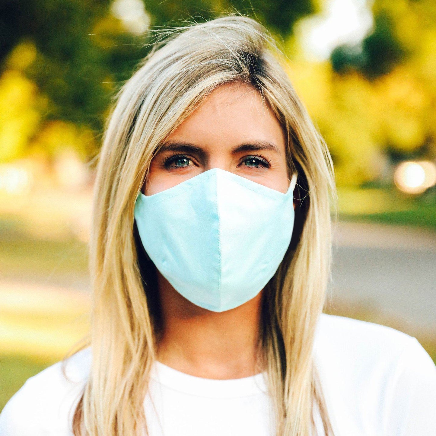 Solid Seafoam Face Mask