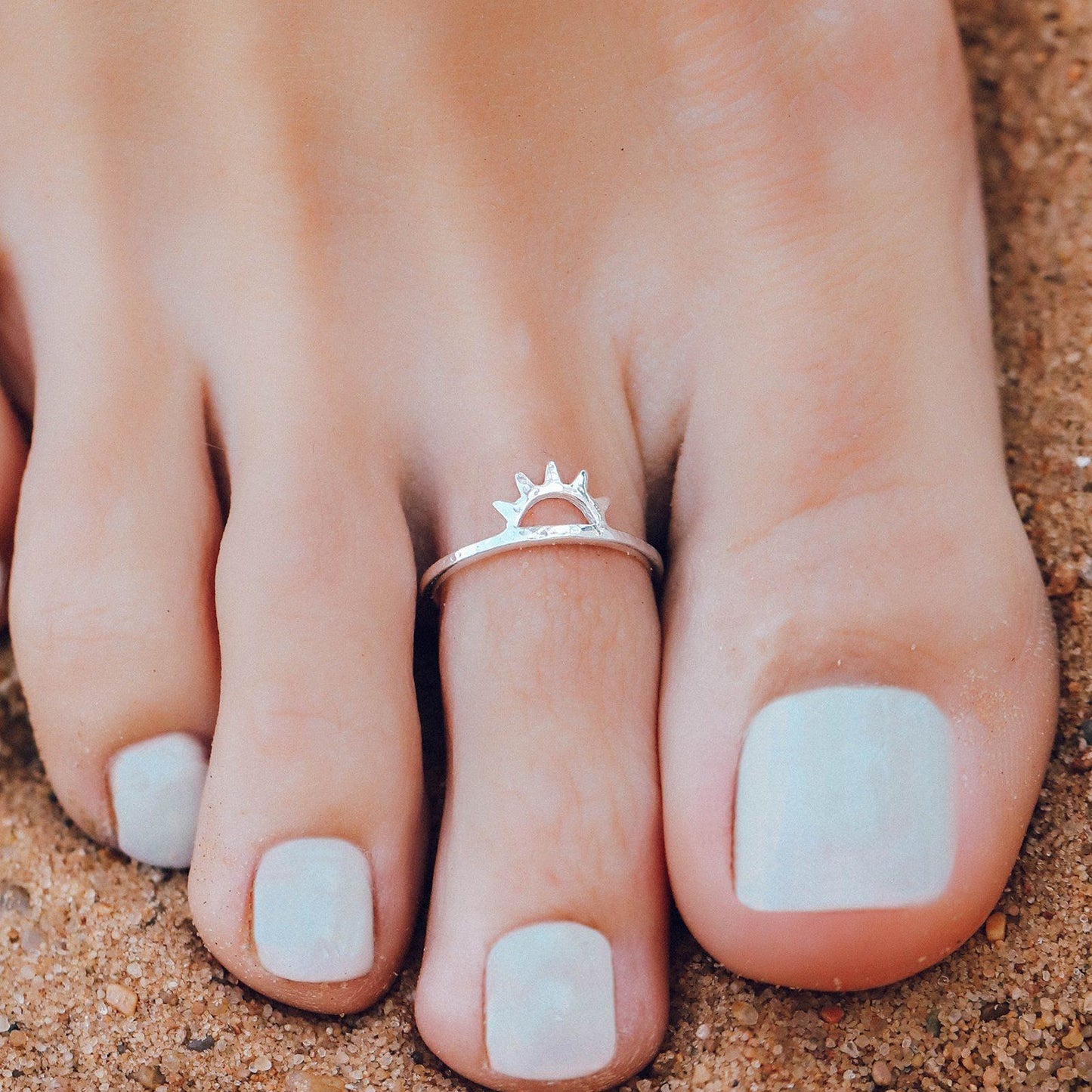 Sunset Toe Ring