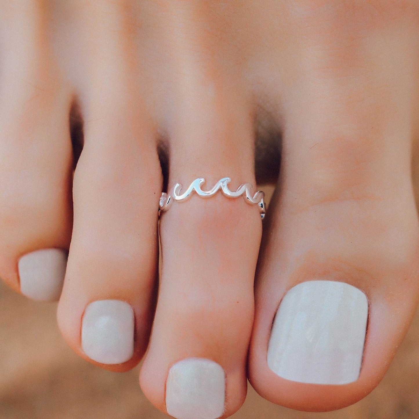 Wave Band Toe Ring