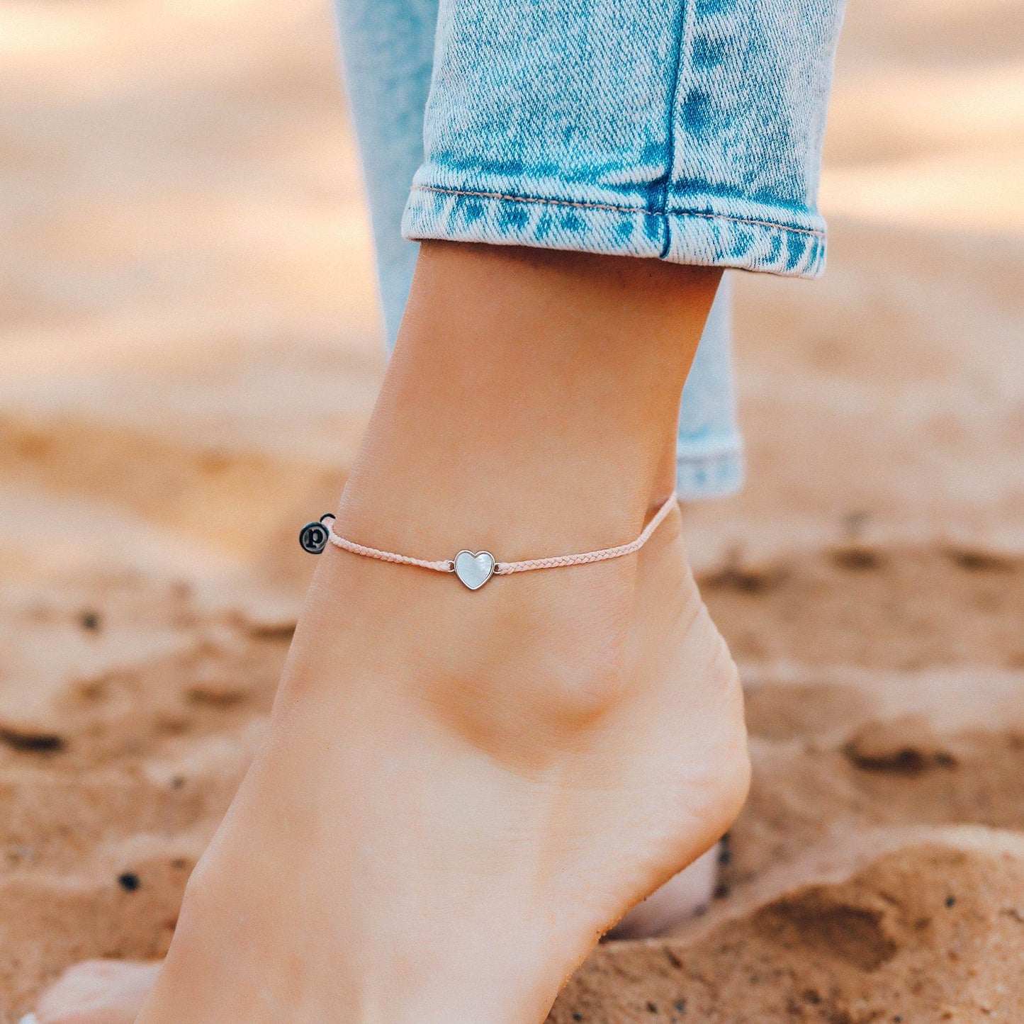 Heart of Pearl Anklet