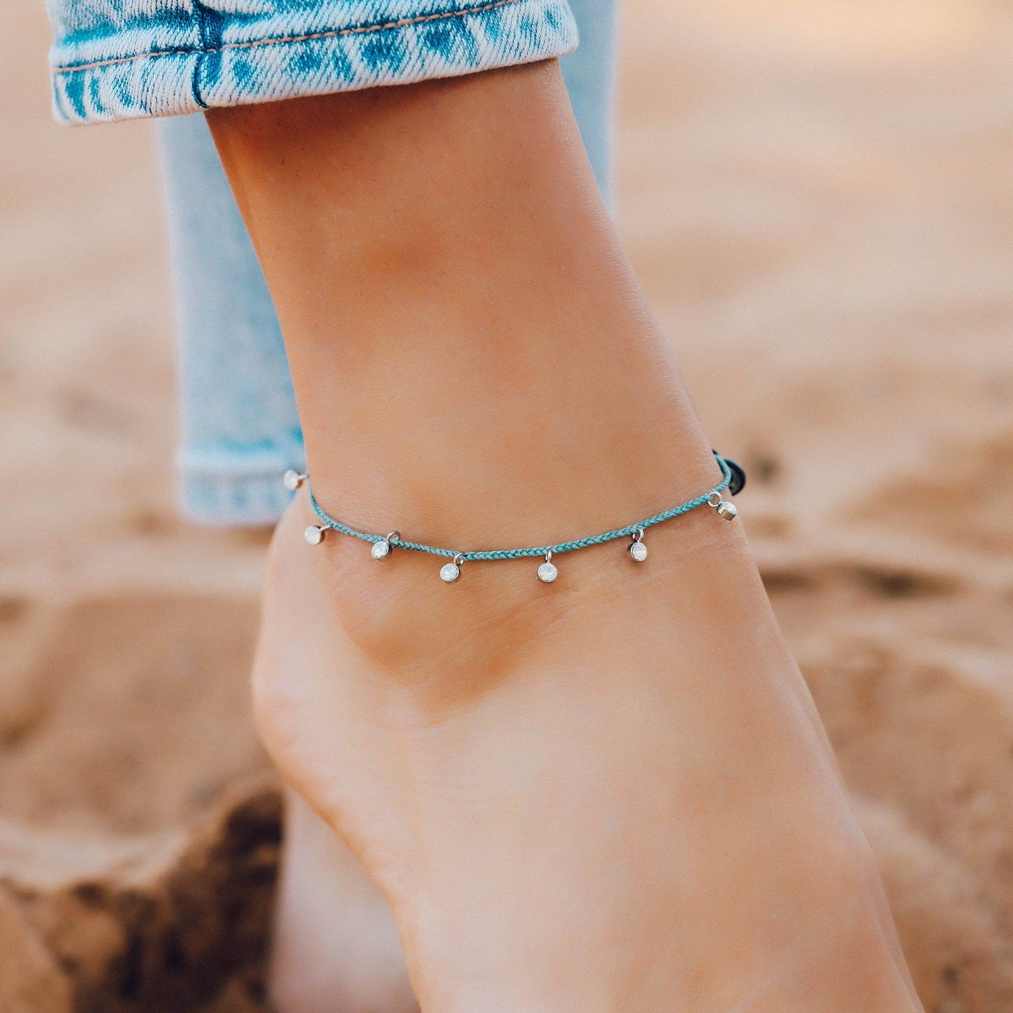 Dangling Gems Anklet