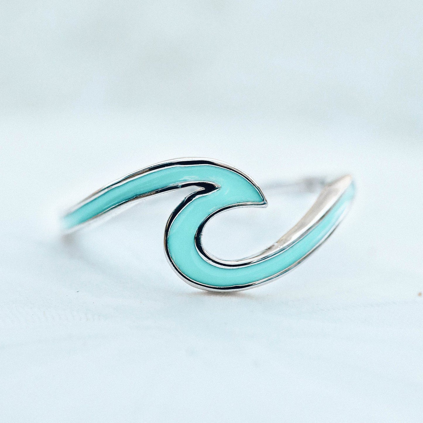 Enamel Wave Toe Ring