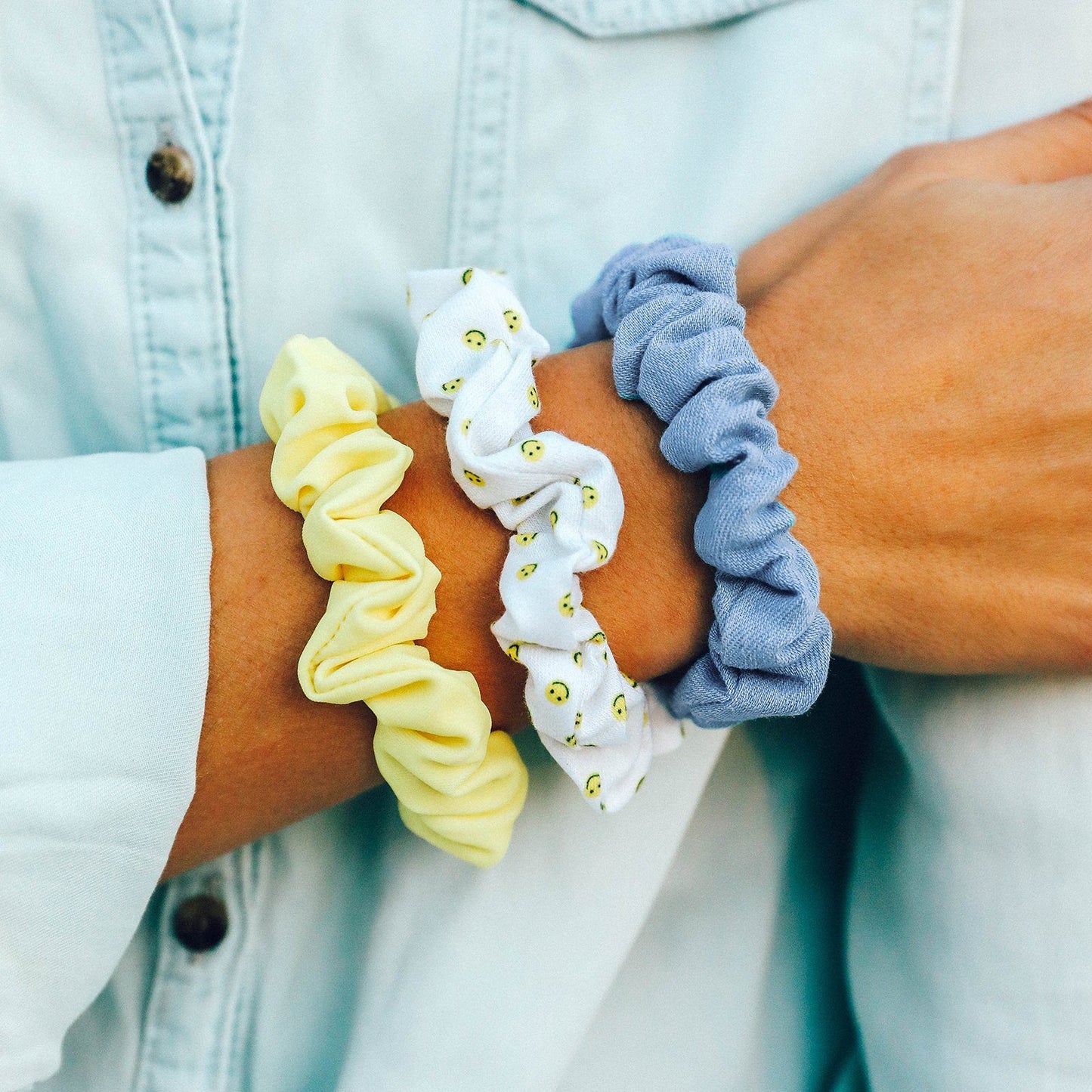 Happy Days Scrunchies (Set of 3)