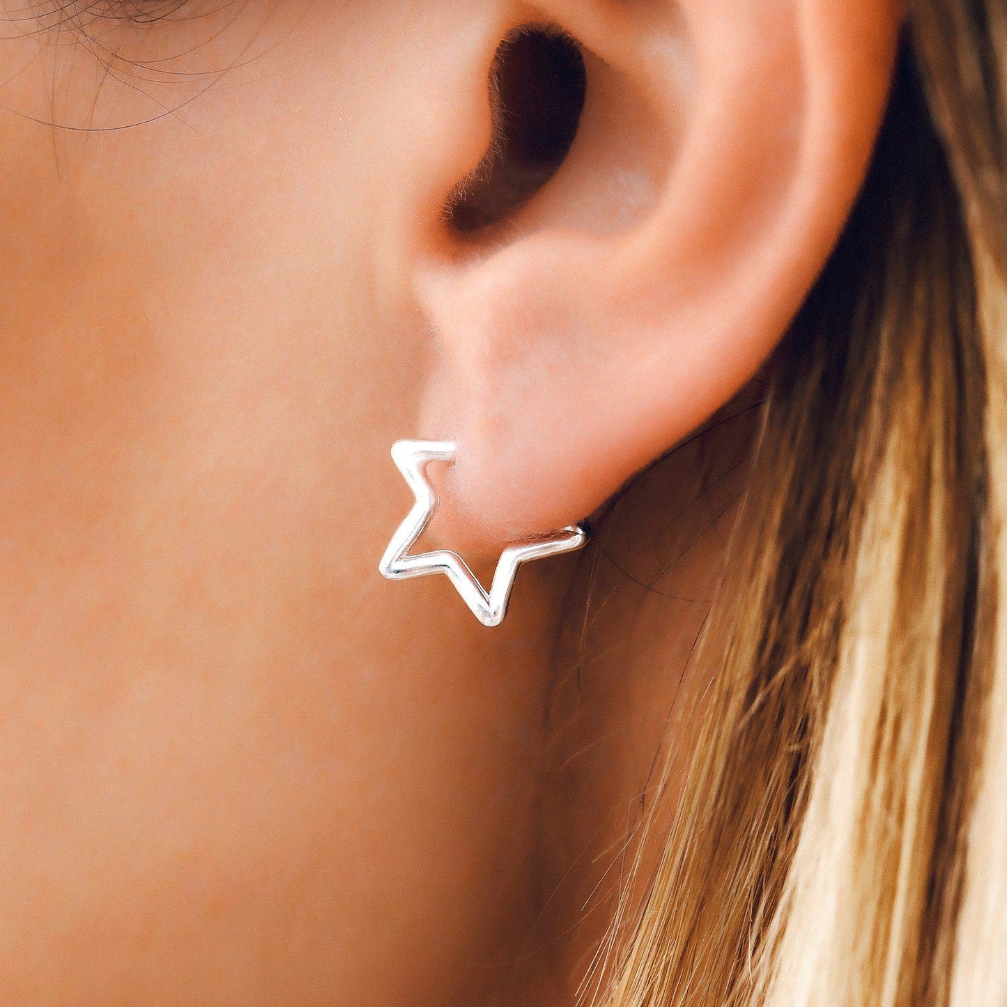 Seeing Stars Hoop Earrings