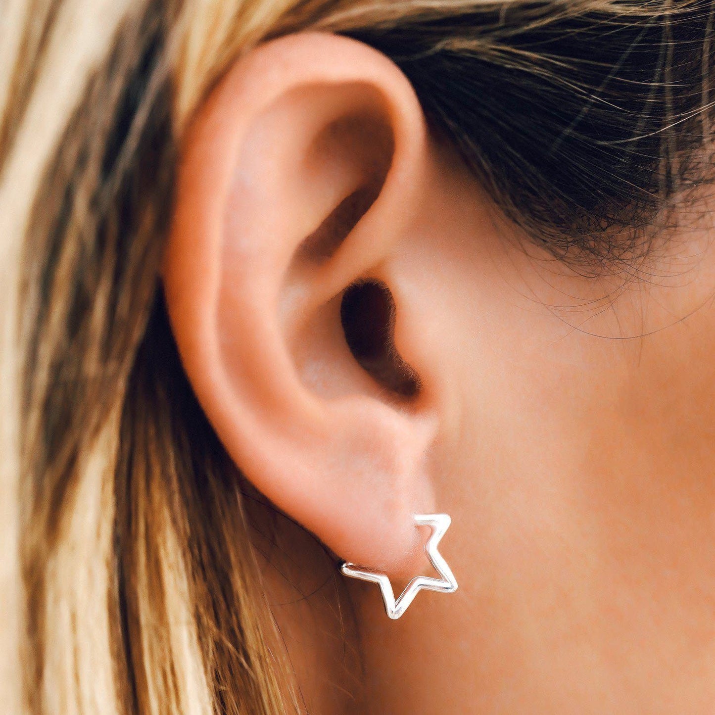 Seeing Stars Hoop Earrings