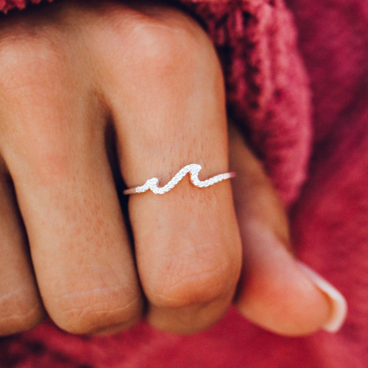 Pave Wave Ring