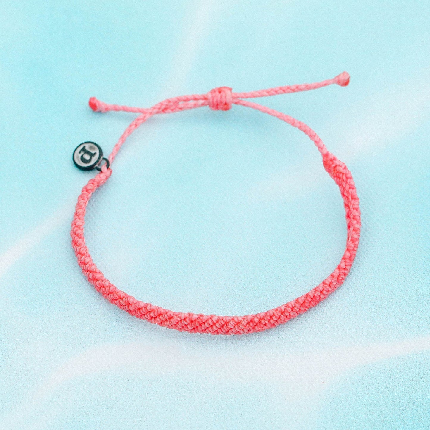 Pink Half Flat Woven Bracelet