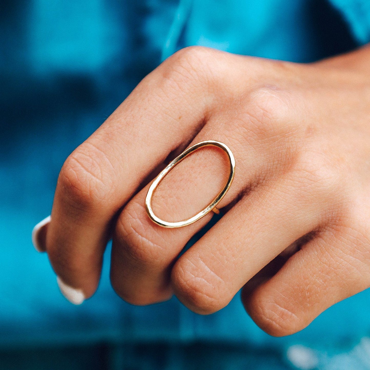 Oval Open Ring