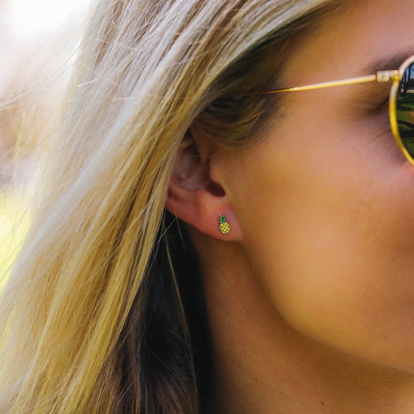 Pineapple Stud Earrings