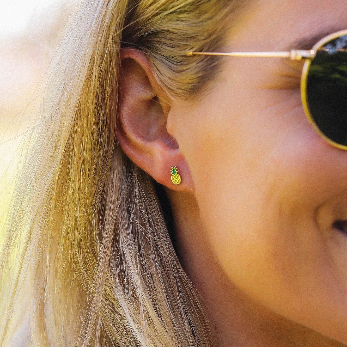 Pineapple Stud Earrings