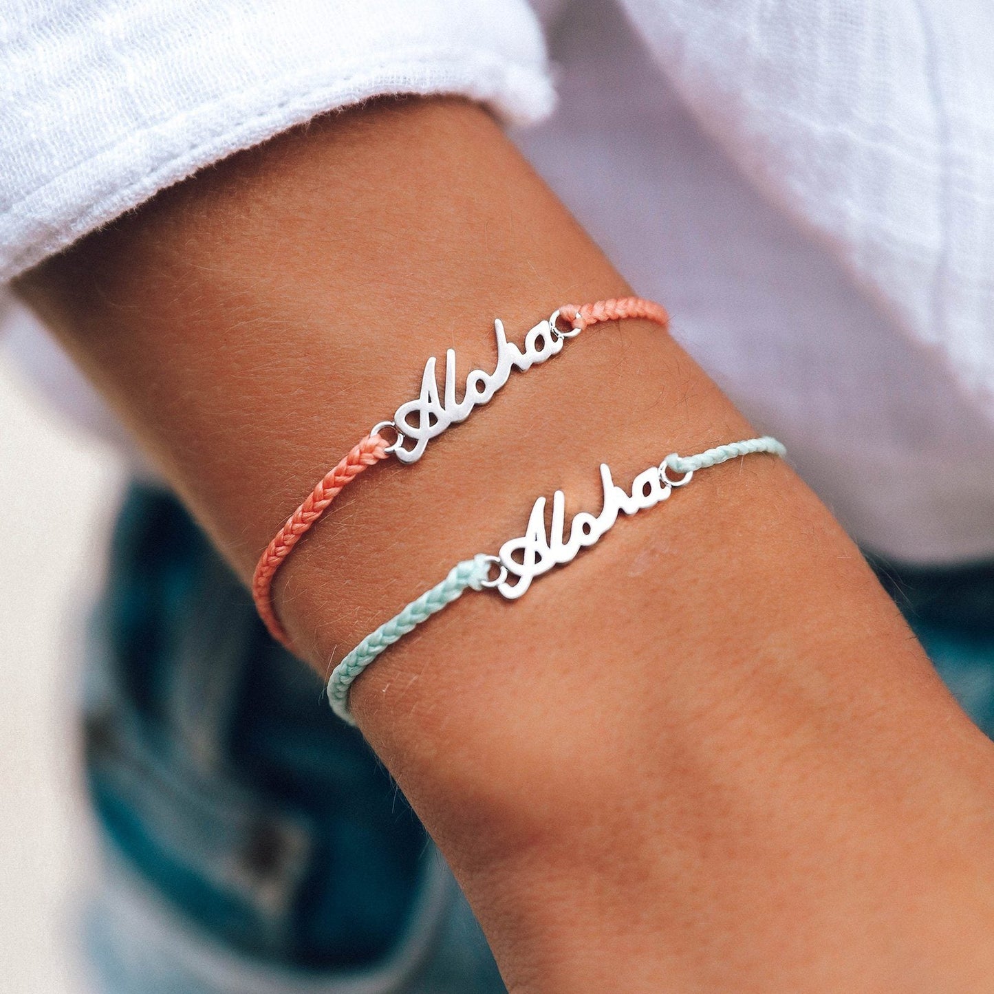 Aloha Script Charm