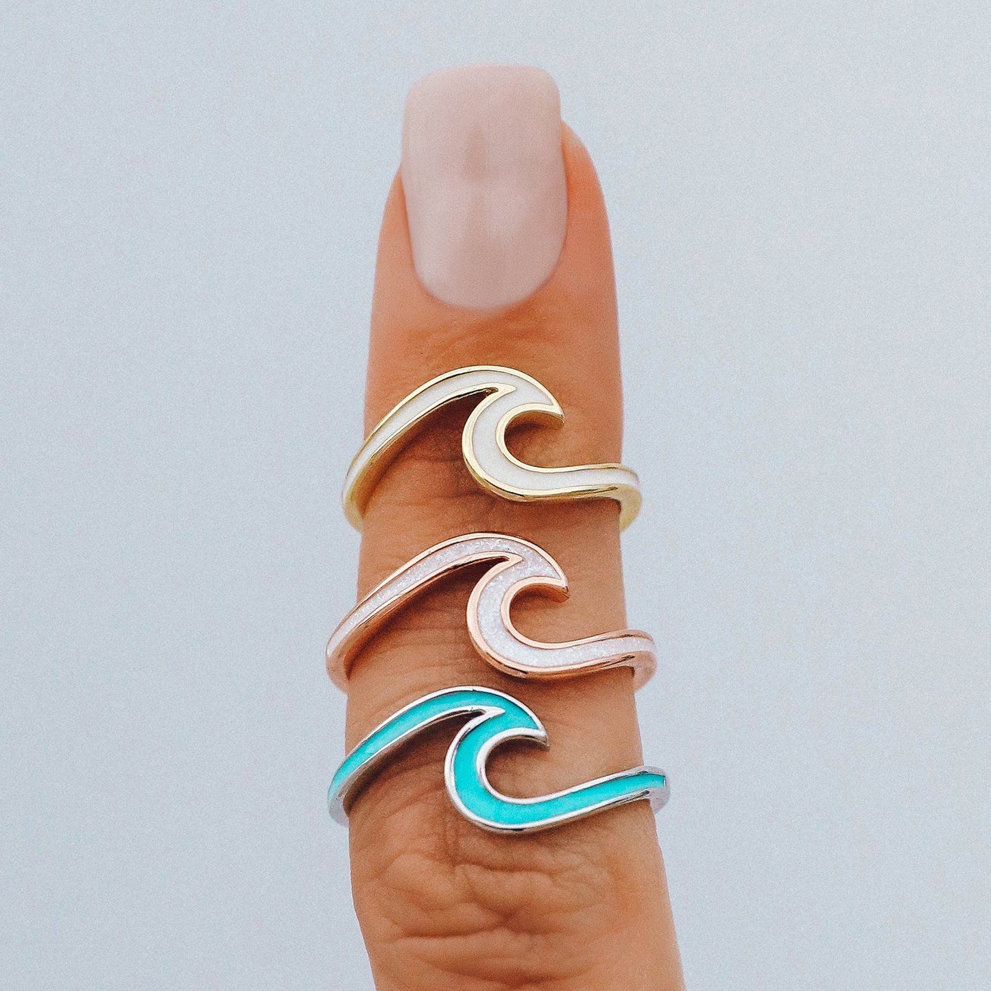 Enamel Wave Ring