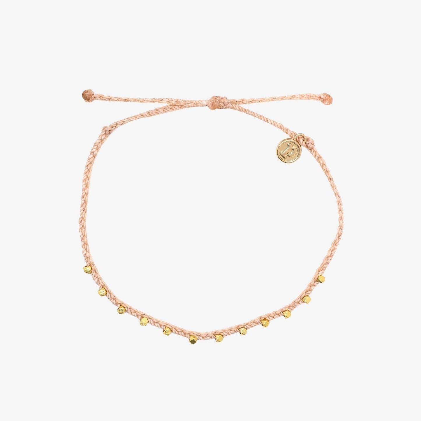 Gold Stitched Beaded Anklet