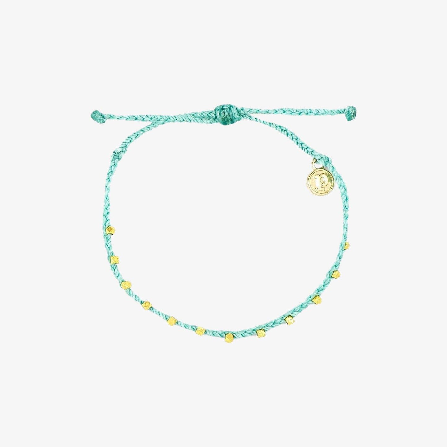 Gold Stitched Beaded Anklet