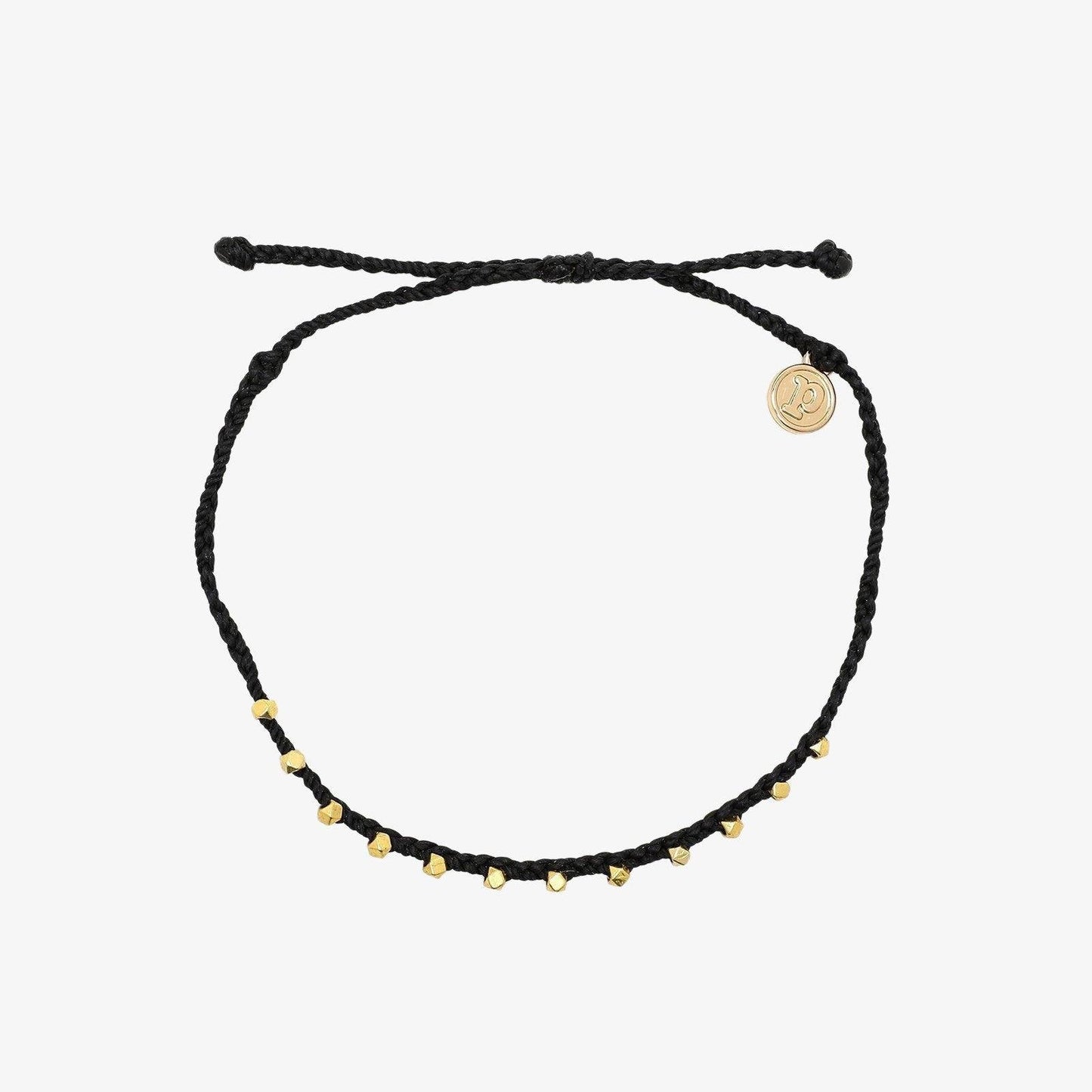 Gold Stitched Beaded Anklet
