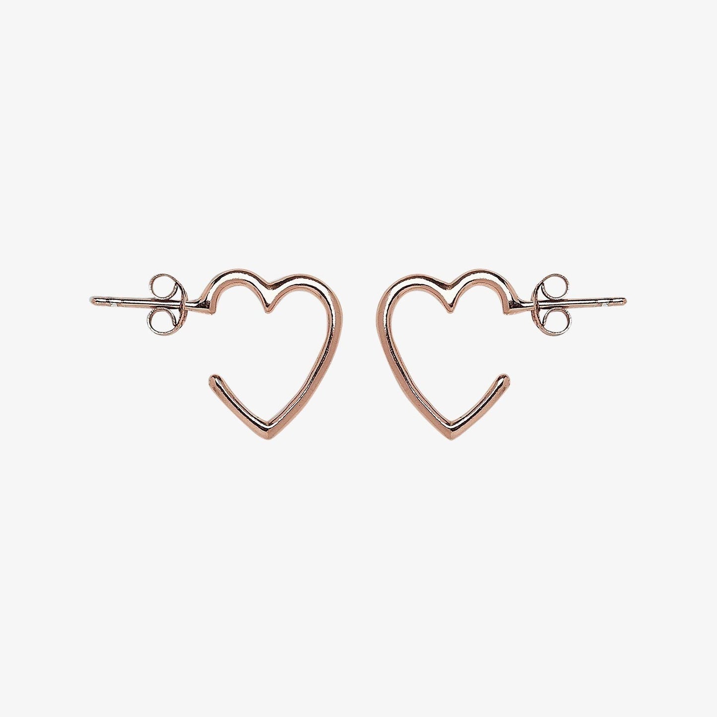 Heart Hoop Earrings
