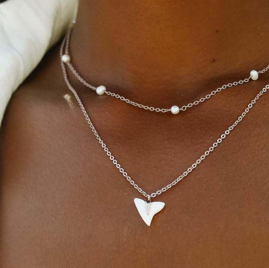 Shark Tooth Pendant Necklace