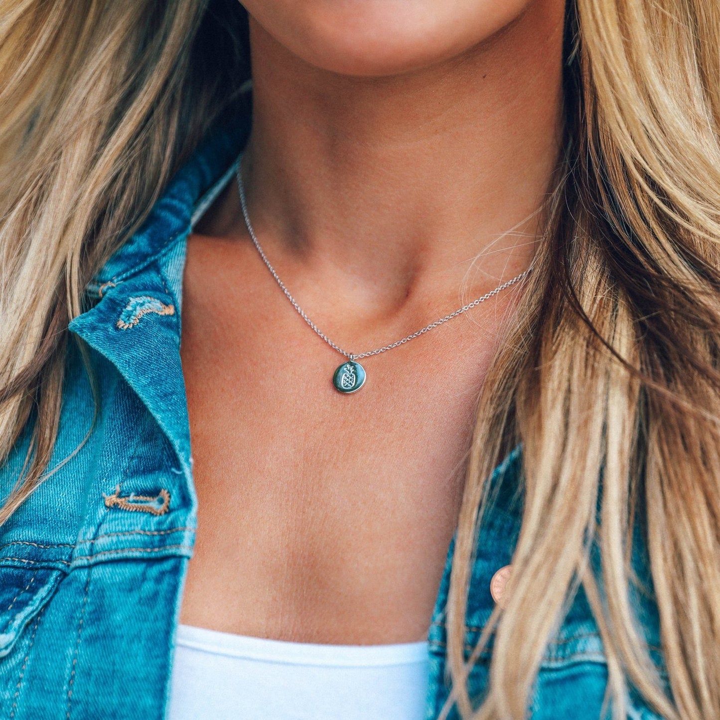 Pineapple Coin Necklace