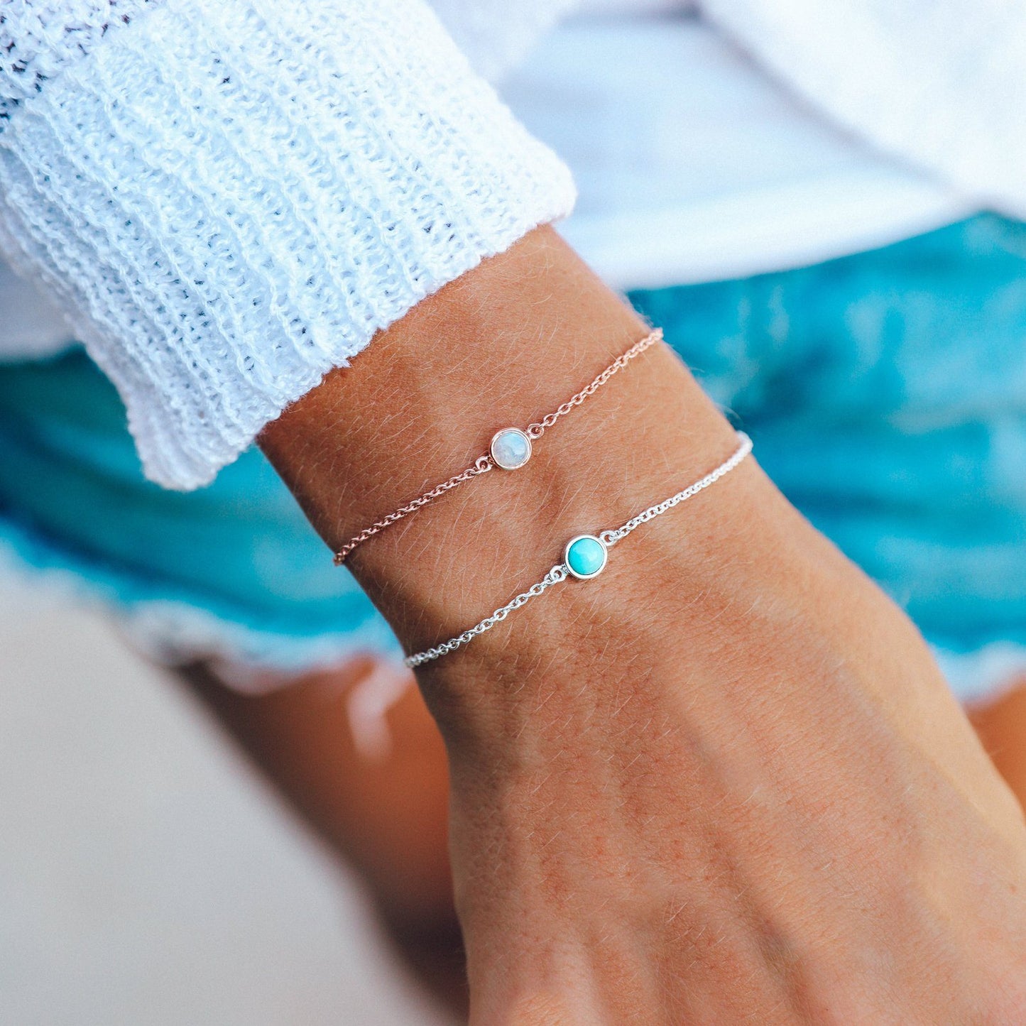 Stone Chain Bracelet