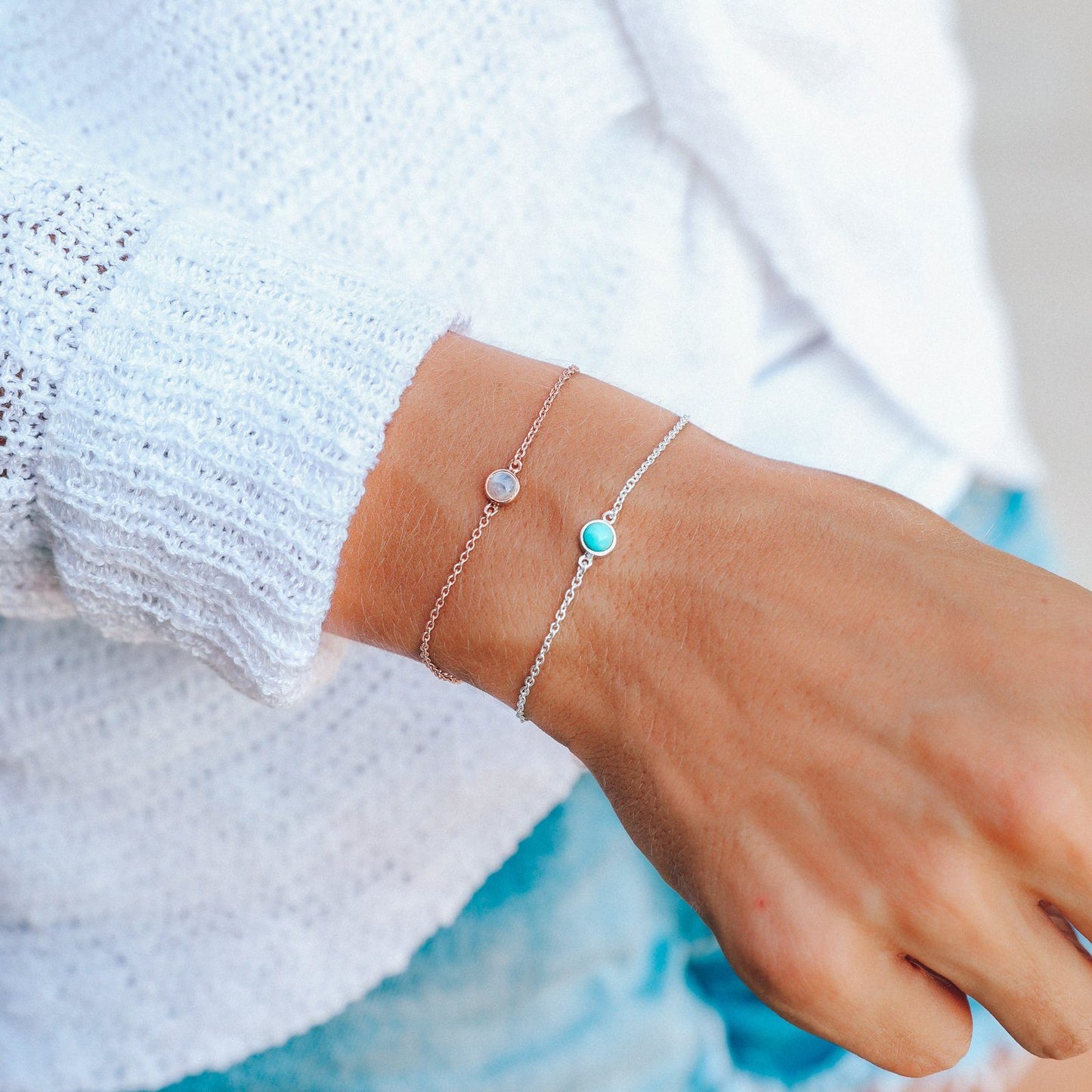 Stone Chain Bracelet