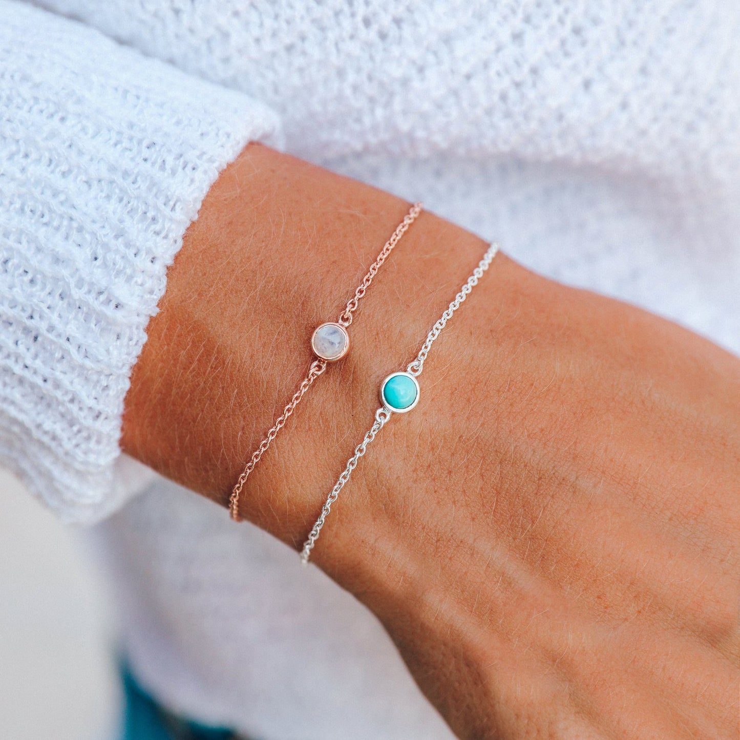 Stone Chain Bracelet