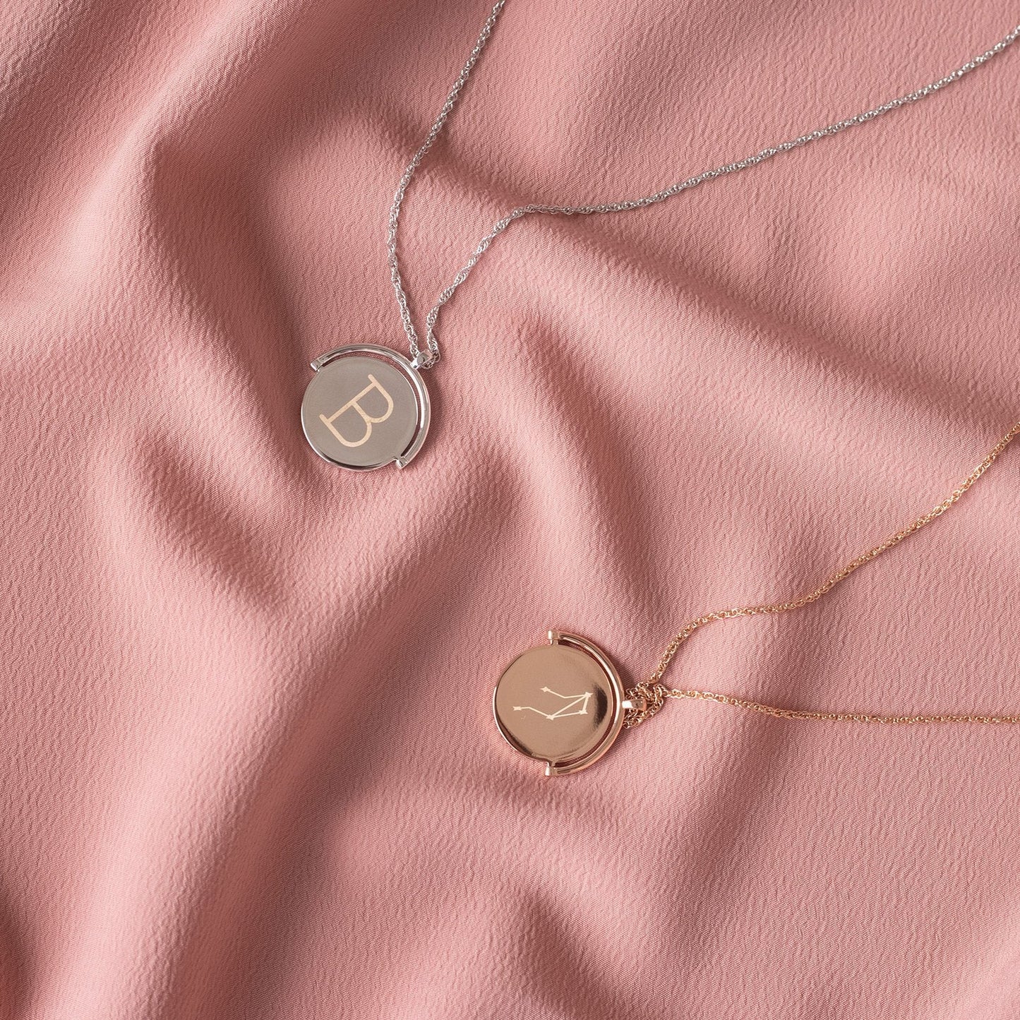 Engravable Double-Sided Spinner Necklace