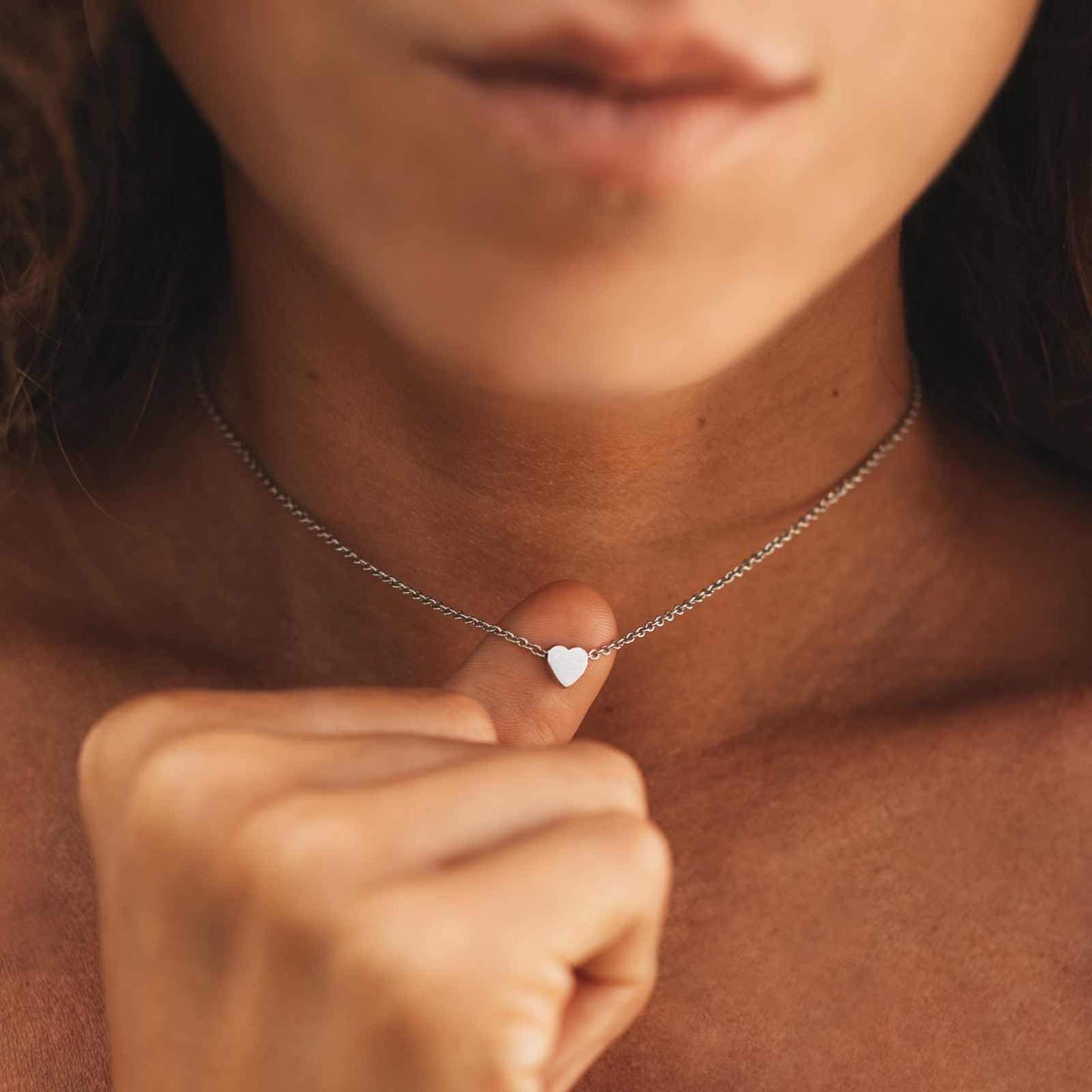 Floating Heart Choker