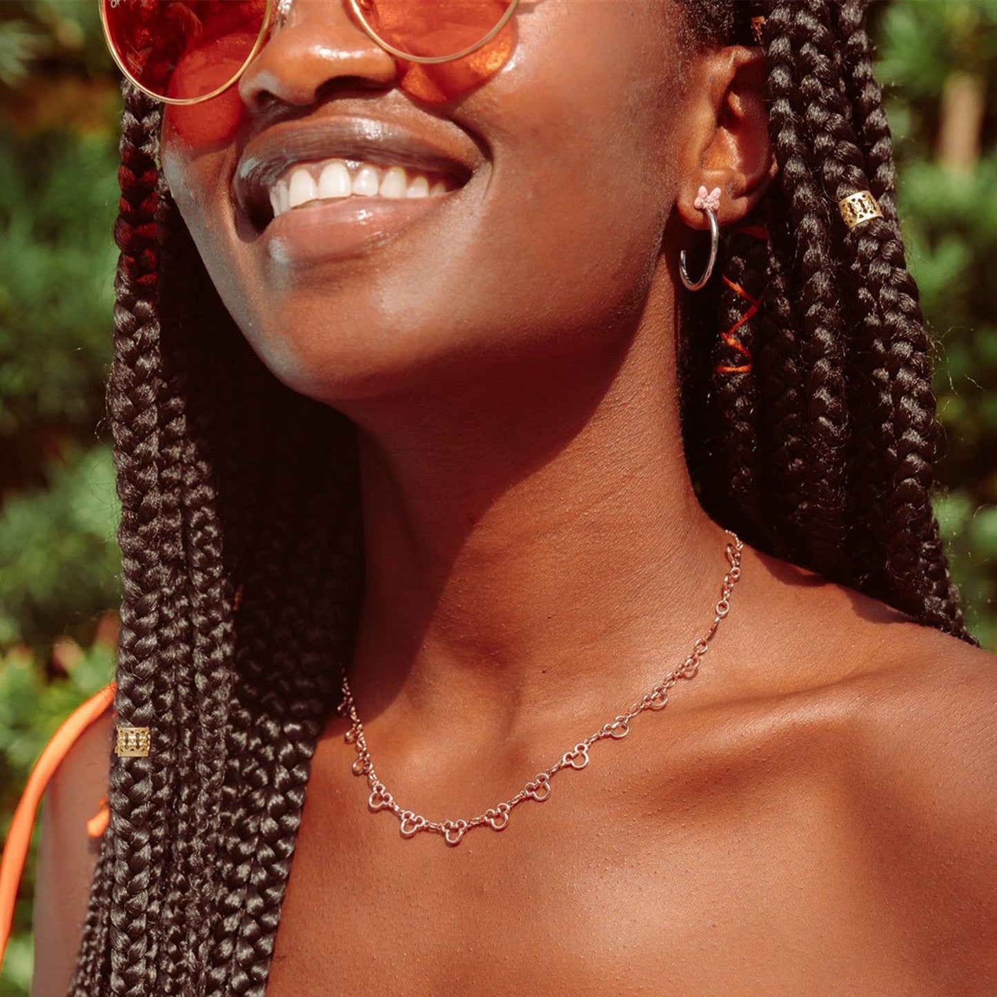 Disney Minnie Mouse Bow Hoop Earrings