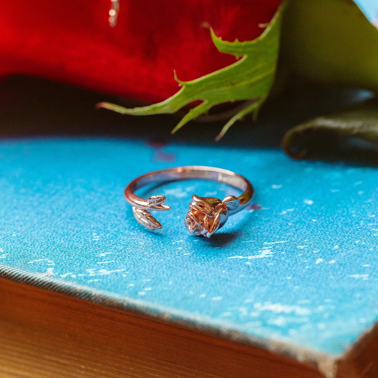 Disney Belle Open Rose Ring