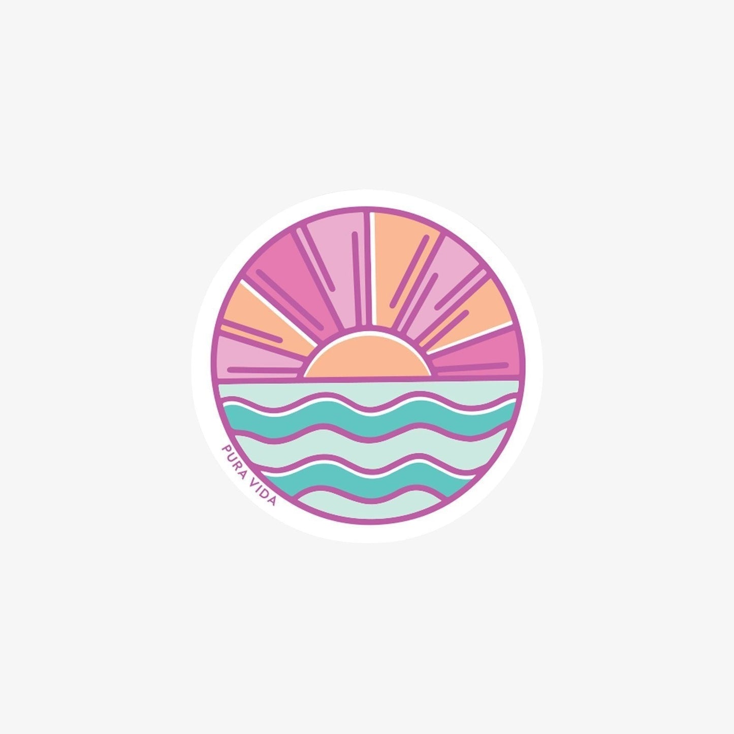 Tropical Sunset Sticker