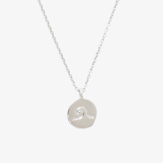 Wave Coin Necklace
