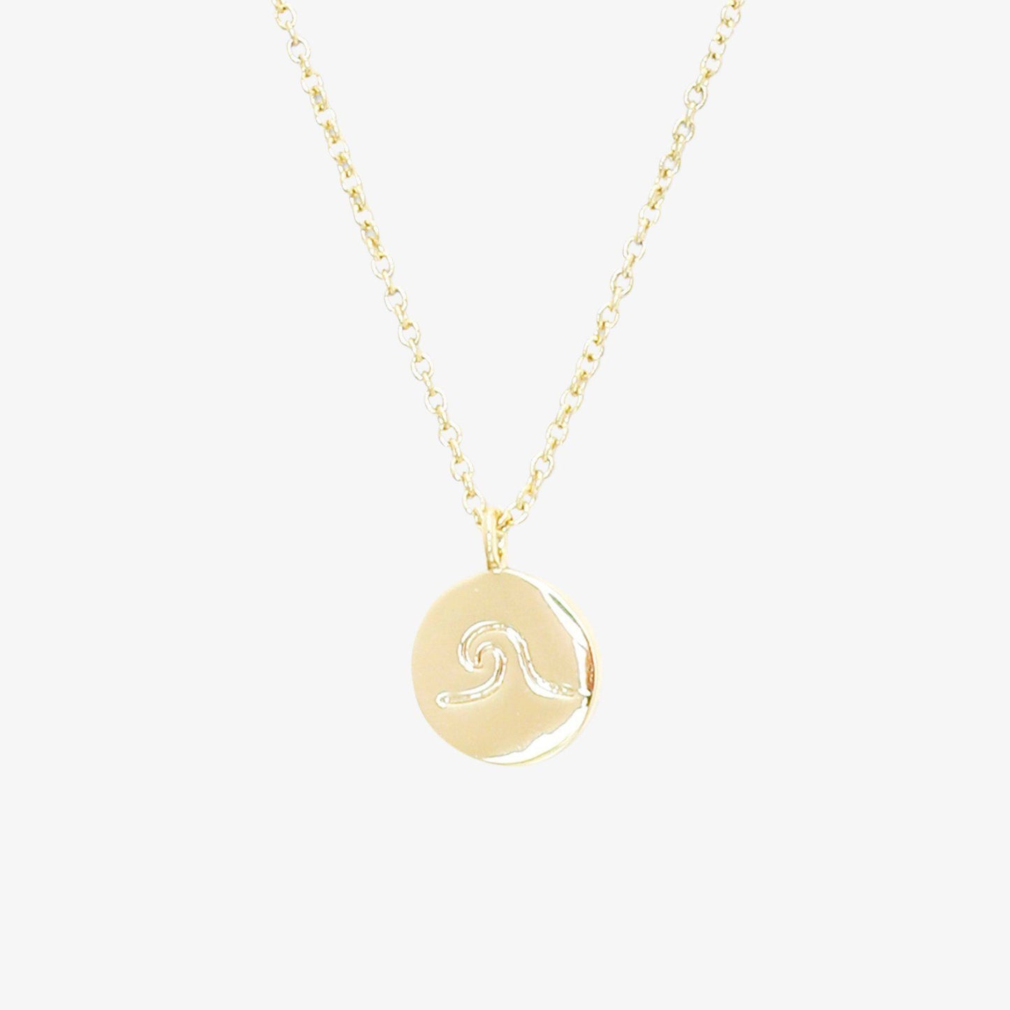 Wave Coin Necklace