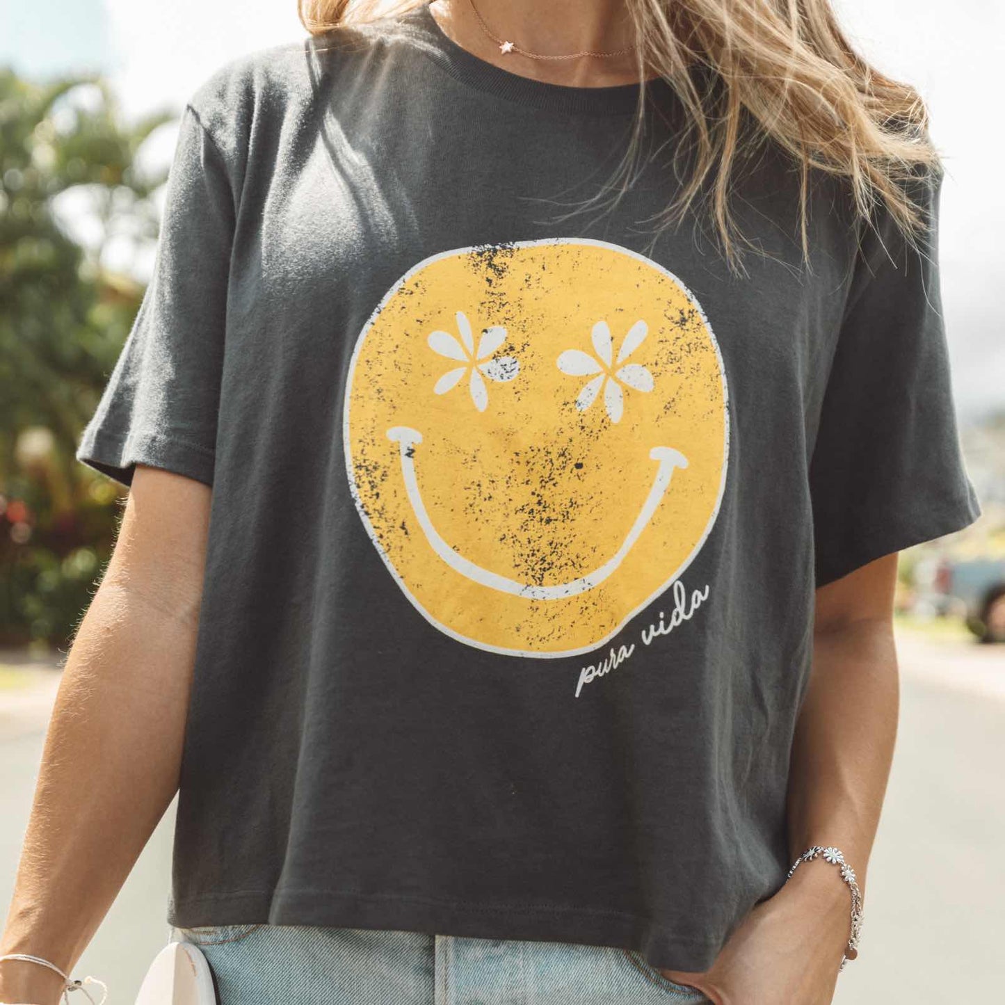 Smiley Crop Tee